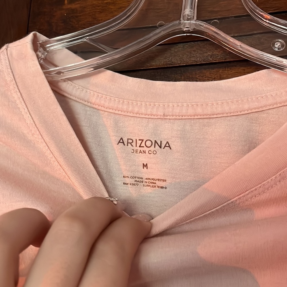 Pink long sleeve ruffle crop top, Medium - Picture 3 of 3